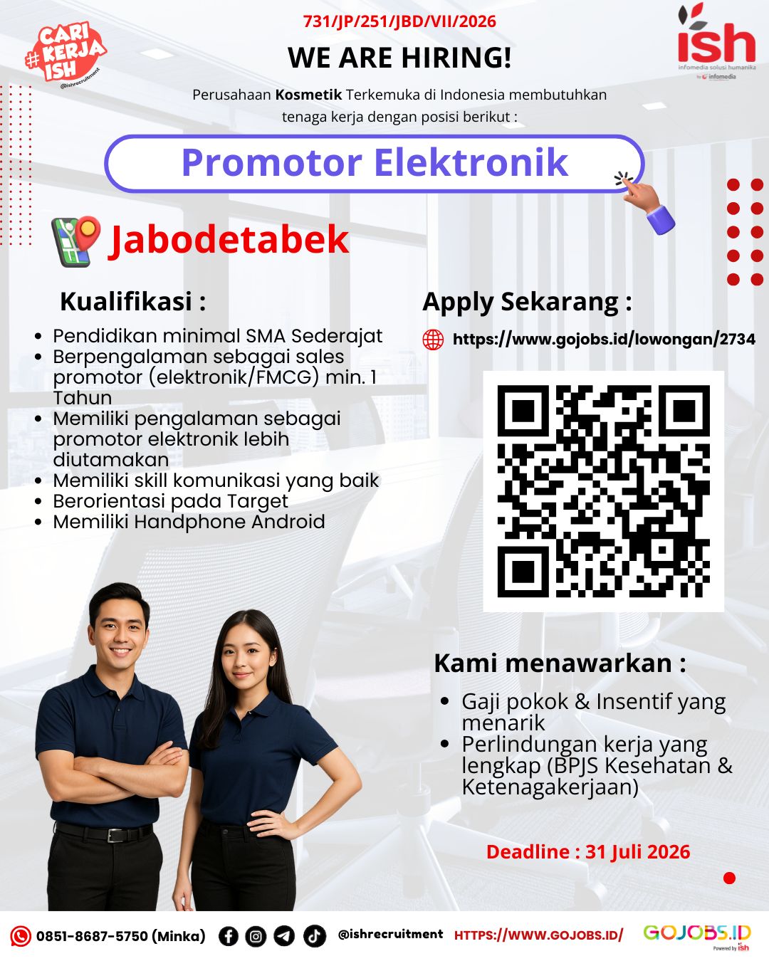 Promotor Elektronik - Jabodetabek