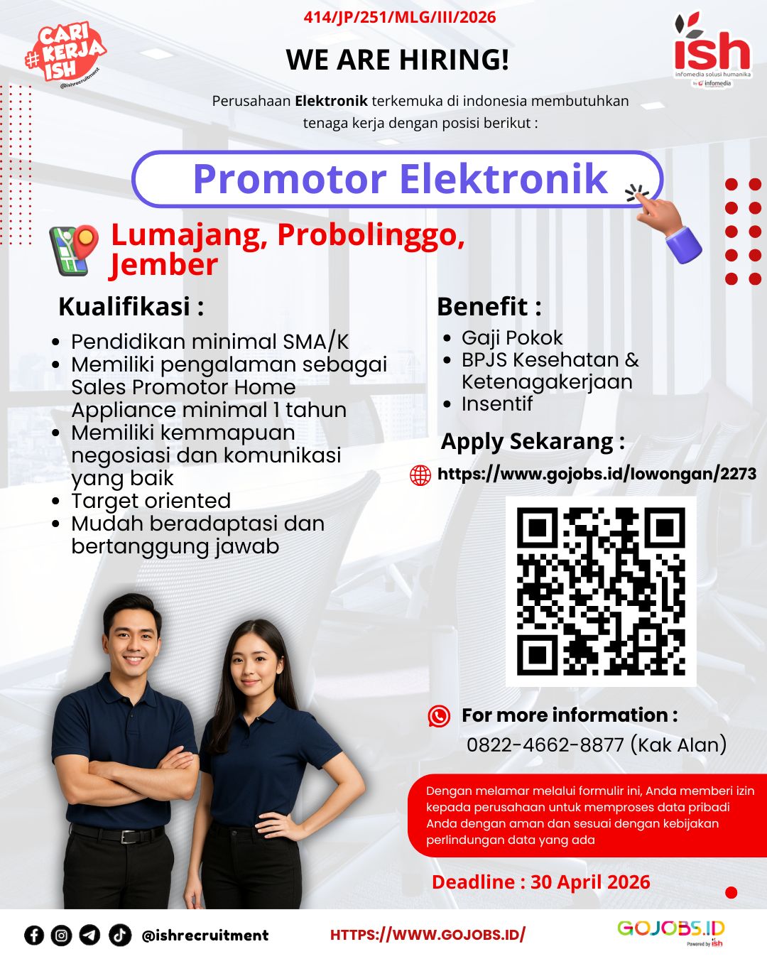 Promotor Elektronik - Lumajang, Probolinggo, Jember