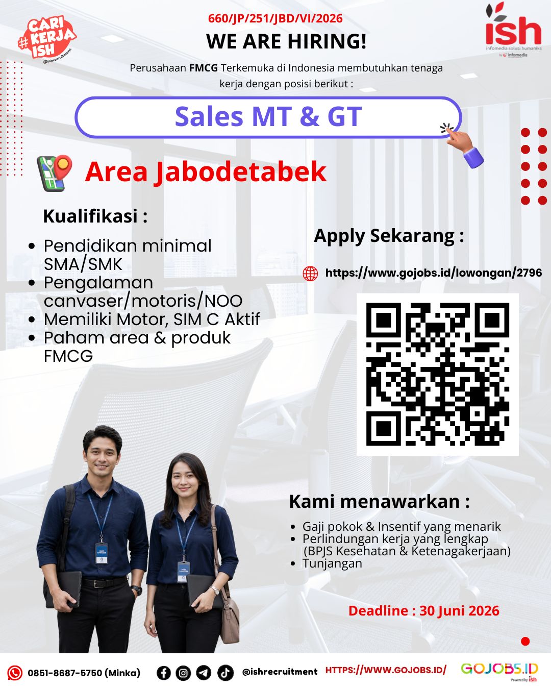 Sales MT & GT - Area Jabodetabek