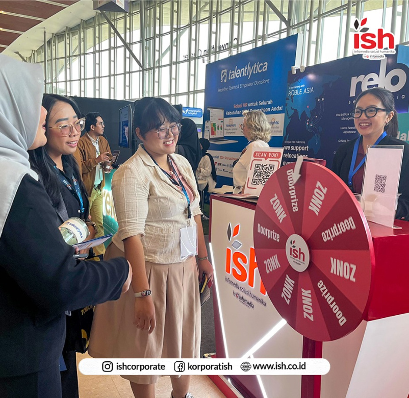 Keseruan Booth ISH di Indonesia Human Capital & Beyond Summit 2025