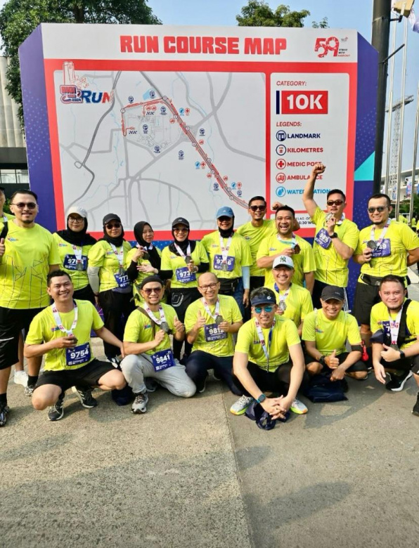 Partisipasi Aktif Tim ISH di Digiland Run 