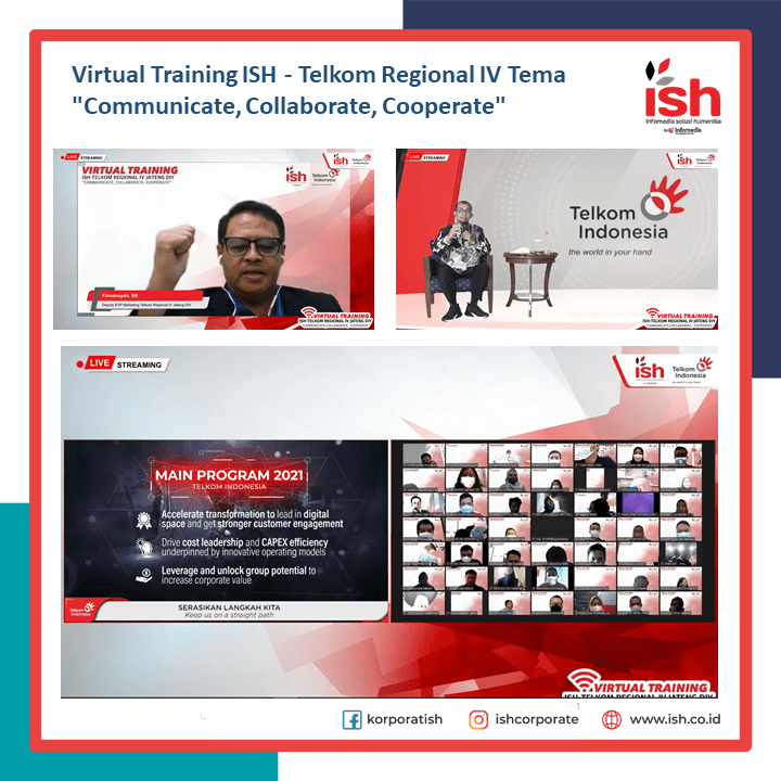 Virtual Training ISH - Telkom Regional IV dengan Tema 