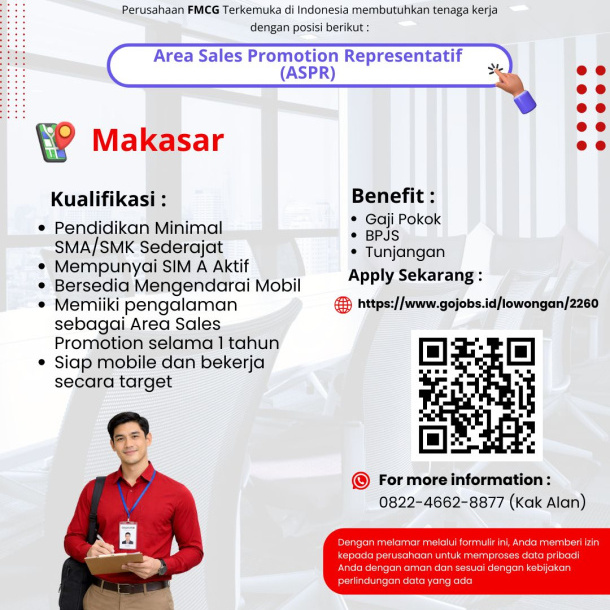 Area Sales Promotion Representatif (ASPR) - Makasar