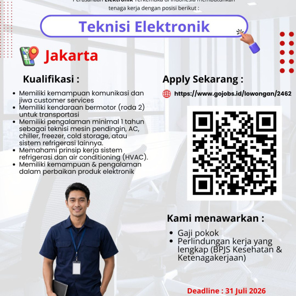 Teknisi Elektronik - Jakarta